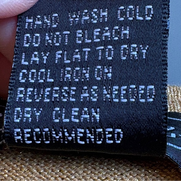 Elementz long sleeve crew neck Gold shimmery Blouse with Wrap Design size XL - Picture 5 of 9